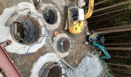 平瀬上三栖線道路改良工事