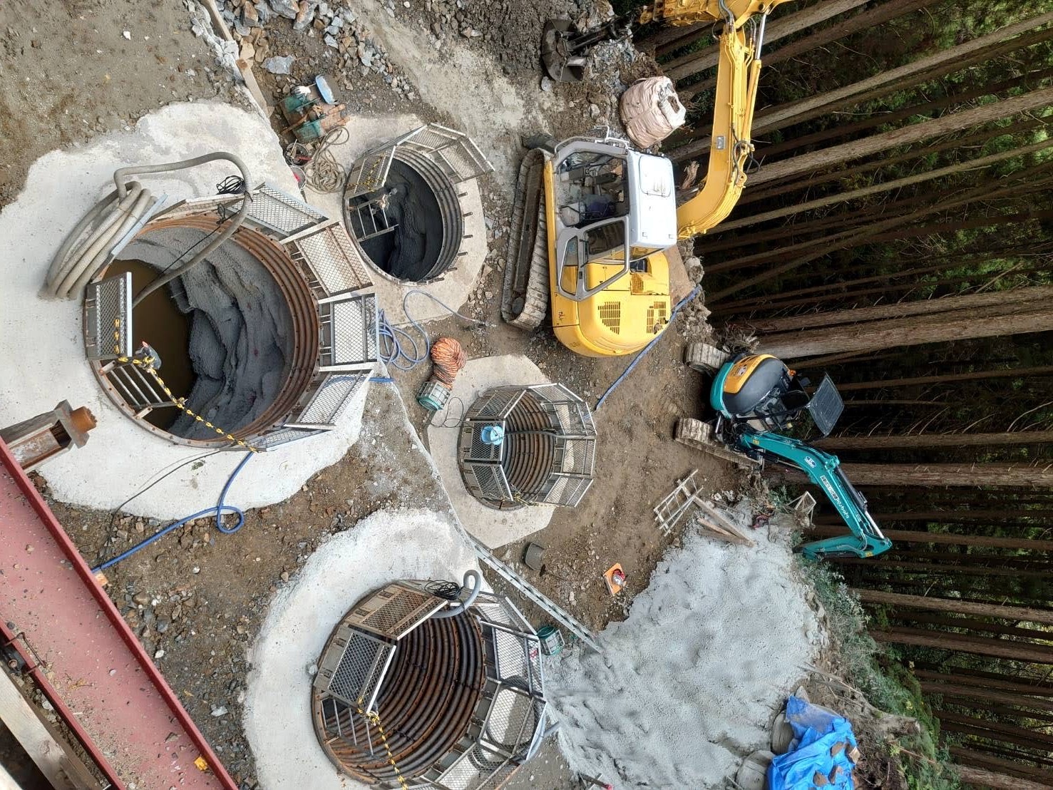 平瀬上三栖線道路改良工事